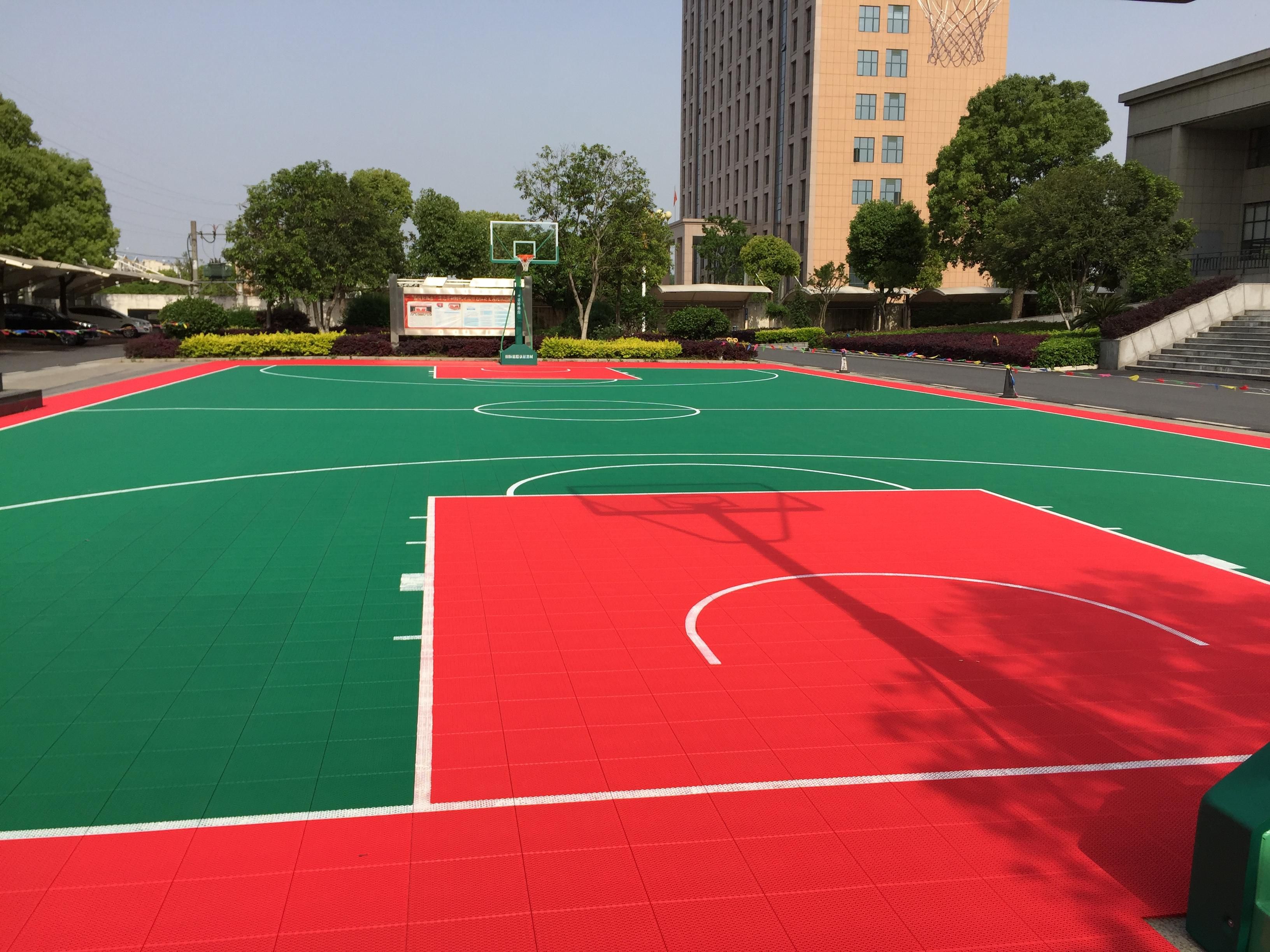 籃球場劃線施工